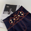 Navy Regal Button Detail Jeggings(Bottom)
