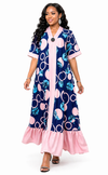 Iconic Flow Maxi Dress – Royal Blush Circle