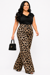 Royal Flow Palazzo Pants (leopard print)