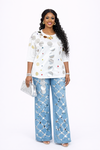 2-piece Luxe Mirror Disc Denim Set