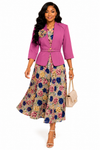 Blush Garden Floral Flare Dress Set