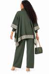 PREORDER 09- OLIVE 3-PIECE KNIT PANT SET