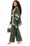PREORDER 09- OLIVE 3-PIECE KNIT PANT SET
