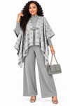 PREORDER 07 – GRAY  3-PIECE KNIT PANT SET
