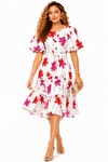 Floral Romance Tiered Midi Dress