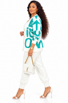 PREORDER 21- WHITE 3-PIECE JOGGERS KNIT PANT SET