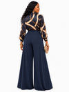 Deep Navy Blue Palazzo Pants (Bottom)