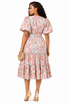 Paisley Garden Tiered Midi Dress