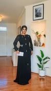 Black Crystal Embellished Maxi Dress ✨🖤