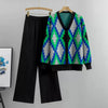 PREORDER 25 BLACK 2- PIECE  KNIT PANT SET