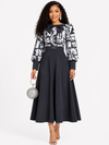 Regal Charm Maxi Dress(Black)
