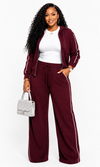 Weekend Luxe 3-Piece Lounge Set(burgundy)