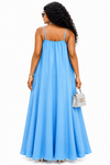 The Floral Grace Maxi Dress(Blue)