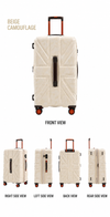 Voyager Elite 3-Piece Hardside Luggage Set(CREAM)