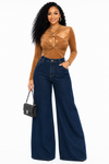Chic Desire Cutout Bodysuit(Gold)