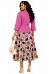 Blush Garden Floral Flare Dress Set
