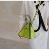 LUXE PYRAMID MINI HANDBAG – NEON GREEN