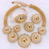 18K 
High quality Italian Sunbeam Crowned jersey Set