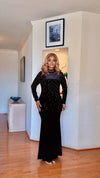 Starlight Radiance Velvet Gown(BLACK)