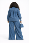 2 piece Crystal Pathway Denim pant Set