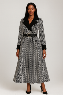  Athena Chainlink Trench Dress