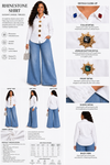 The Royal Gemstone Shirt(White)