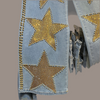 Golden rhinestone Starburst Wide-Leg Denim(BOTTOM)