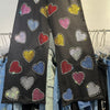 Studded Candy Heart Denim