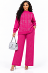 PREORDER 06– PINK 2- PIECE KNIT PANT SET