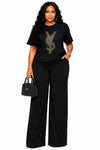 Golden Prestige Pant Set(Black)