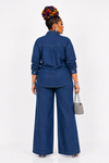 2 piece Crystal Pathway Denim pant Set