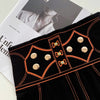 Black Regal Button Detail Jeggings(Bottom)