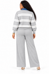 PREORDER 10 - GRAY 2- PIECE KNIT PANT SET