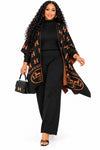 PREORDER 34 - BLACK 3-PIECE  KNIT PANT SET