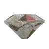 PREORDER- Diamond Prism Crystal Clutch — Multitone Silver