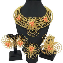  18K HIGH QUALITY GOLD JEWELRY BIG SET(GOLD)