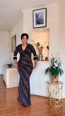  Midnight Shimmer Luxe Dress(BLACK)