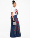 🌺 Ruby Bloom Luxe Stretch Denim Set(Blue)