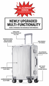 Premium Aluminum Travel Suitcase(Silver)