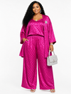Fuchsia Luxe 3-Piece Palazzo Set