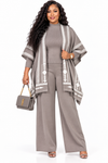 PREORDER 11- CAMEL 3-PIECE KNIT PANT SET