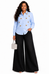 The Monarch Pearl Shirt(Sky blue)