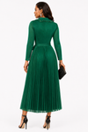 Aurora Sculpt Pleated MIYAKI Dress(Green)