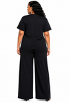 Royal Luxe Crystal Pant Set(Black)