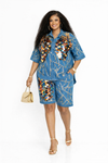 Starburst Sequin Denim Short Set