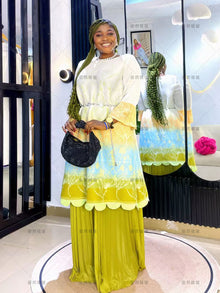  MIYAKI BLOUSE/PLEATED LONG PANT(SET)