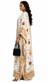 Golden Bloom Luxe Kaftan Dress
