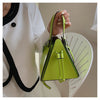 LUXE PYRAMID MINI HANDBAG – NEON GREEN