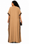 Safari Luxe Leopard Kaftan(Tan)