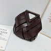 Woven Geometric Handle Bag